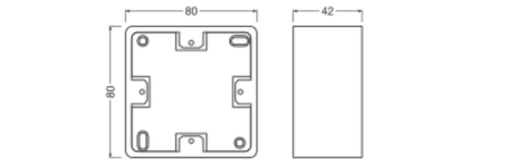 ledvance Asennustarvike vivares dali mcu surface mount frame
