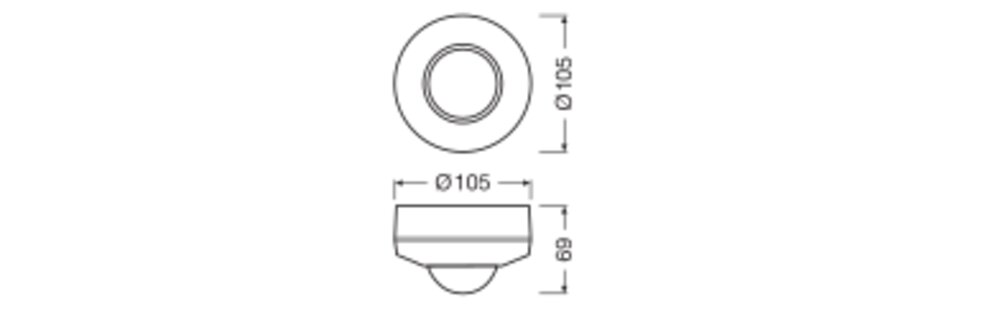 ledvance Läsnäolotunnistin vivares dali sensor dali-2 ls-pd-24 ir cm