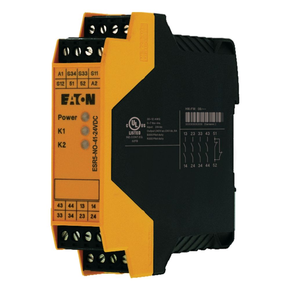 Sikkerhetsrele NØDSTOPP 24V DC ESR5-NO-41-24VDC