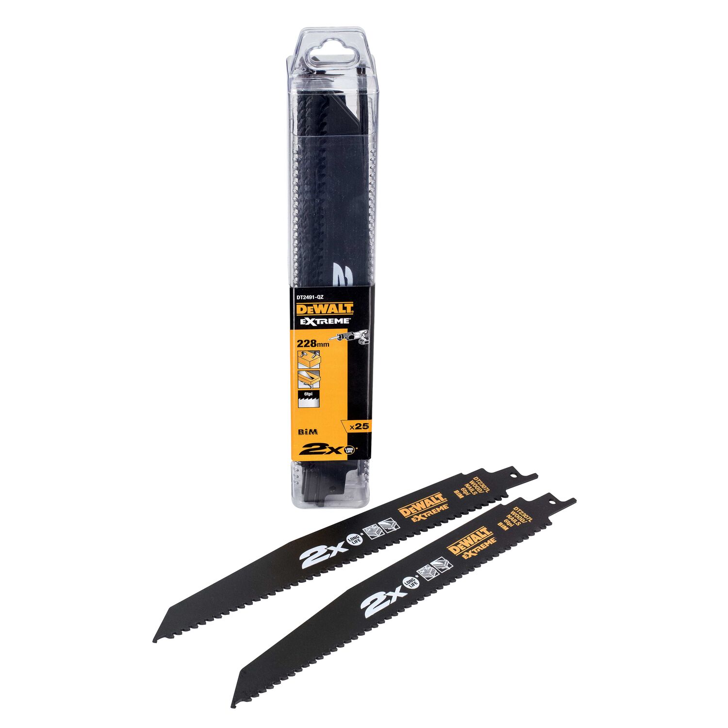dewalt Recip blade dewalt 228mm 6tpi 25pcs dt2491