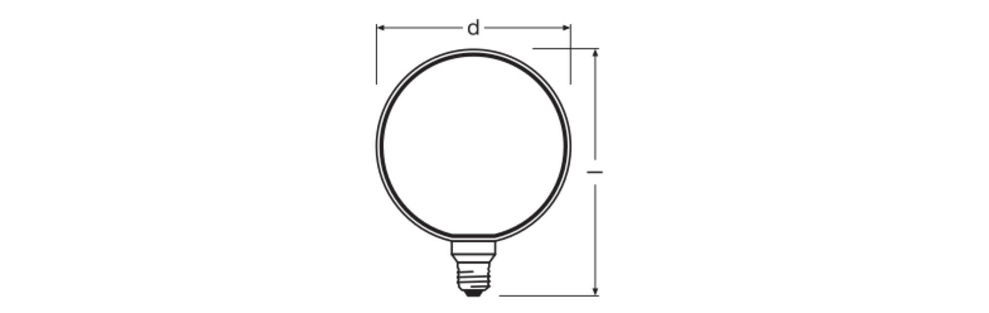 ledvance Led cl glb o 183 818 110lm e27 dim smoke