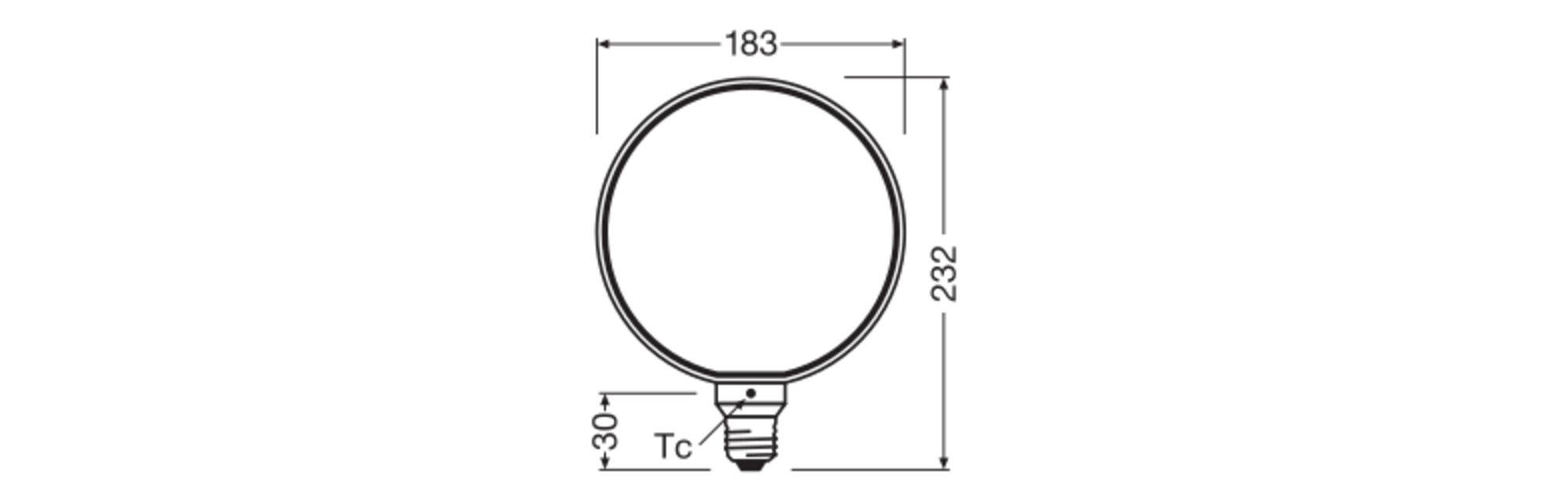 ledvance Led cl glb o 183 818 110lm e27 dim smoke