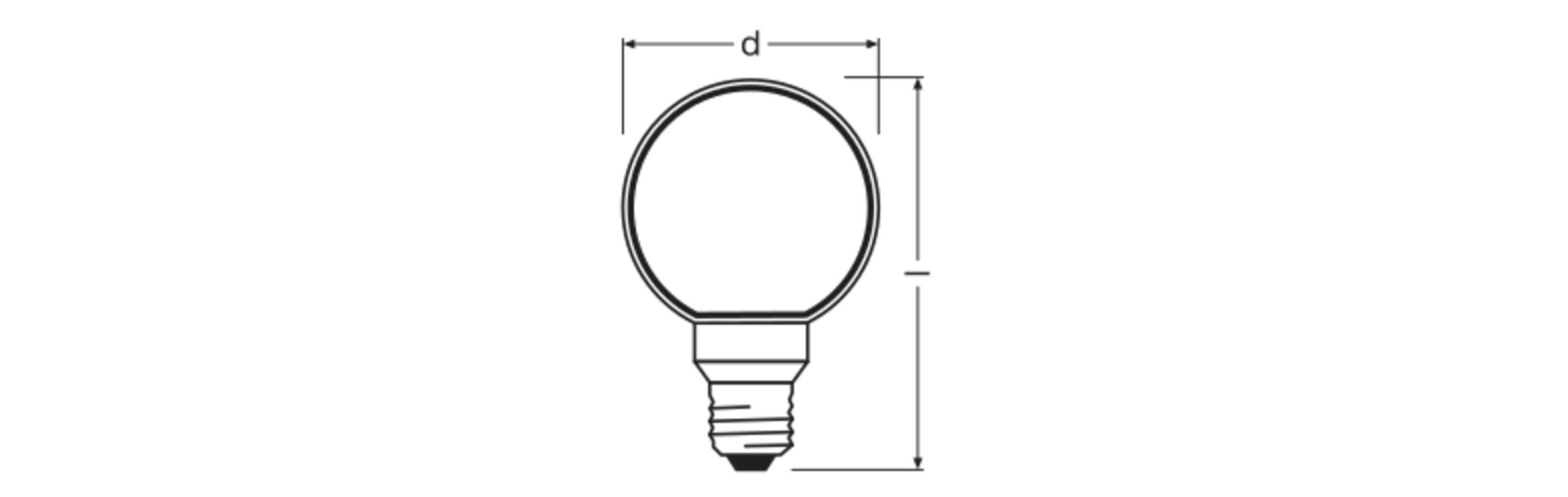 ledvance Led cl glb o 80 818 110lm e27 dim smoke