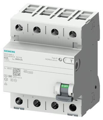 siemens Jordfeilbryter,4/63/0,03 type b