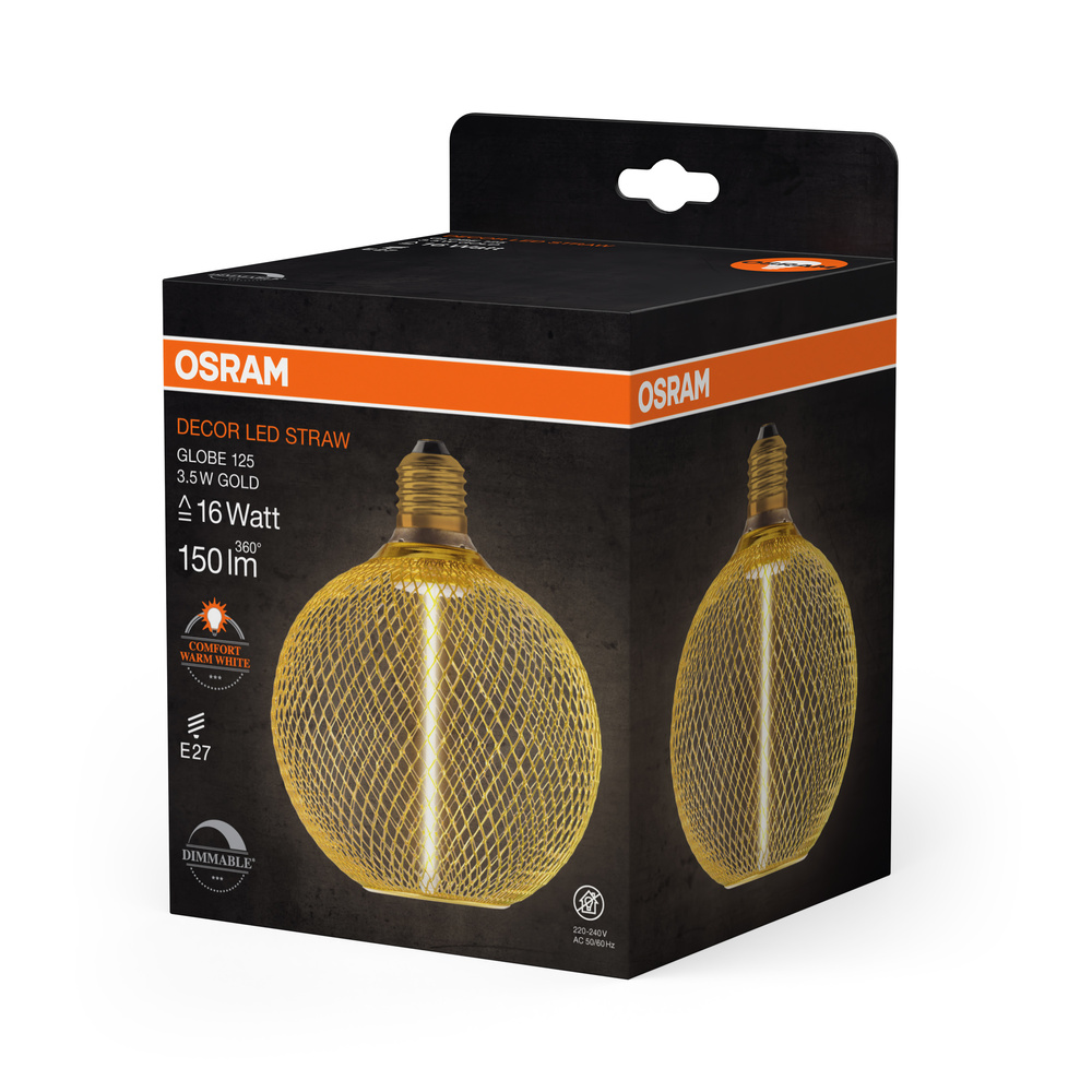 osram Led straw 16 3,5w 818 e27 dim