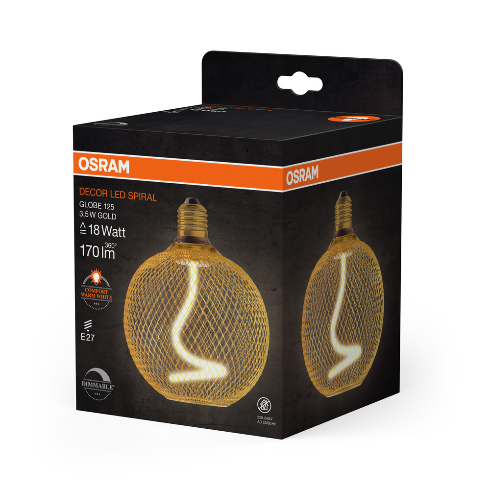 osram Led spiral 18 3,5w 818 e27 dim