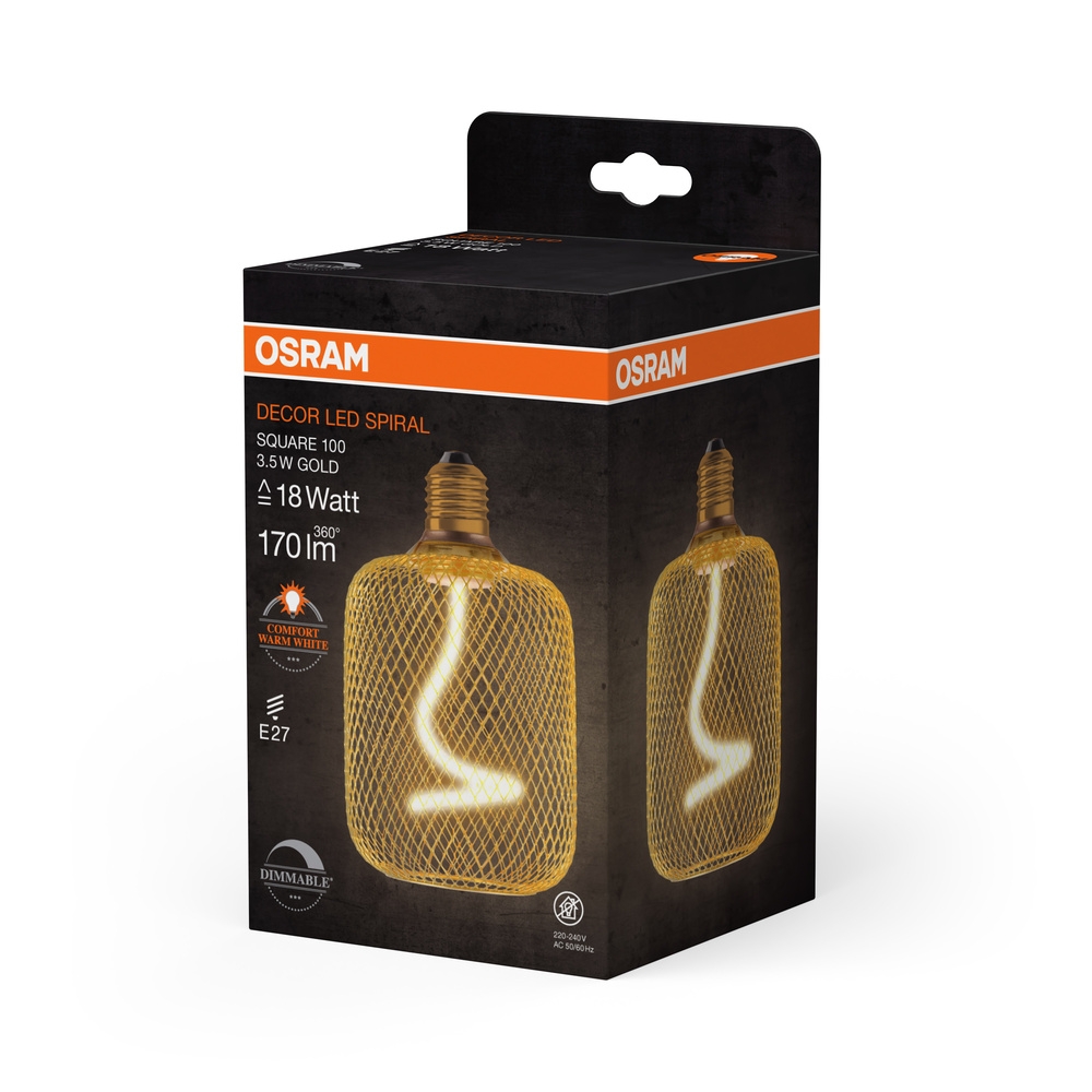 osram Led spiral 18 3,5w 818 e27 dim