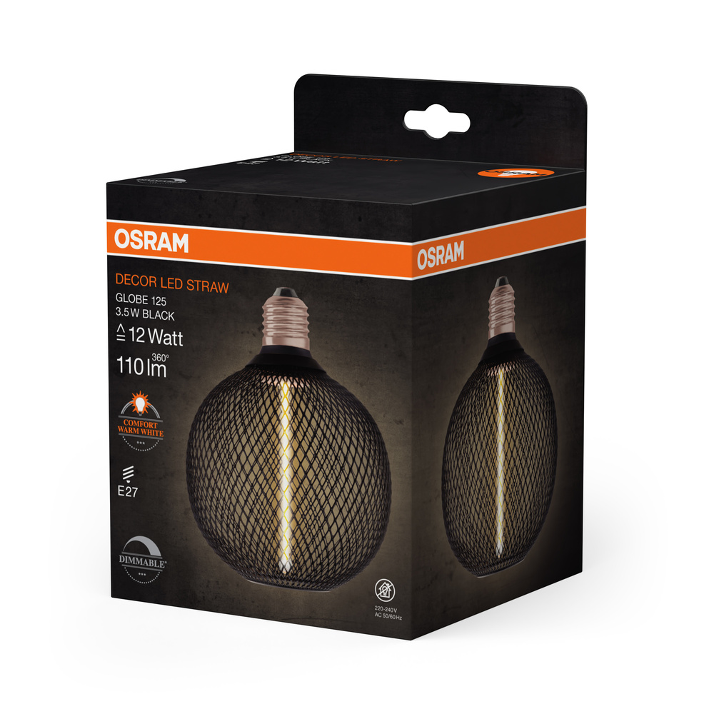osram Led straw 12 3,5w 818 e27 dim