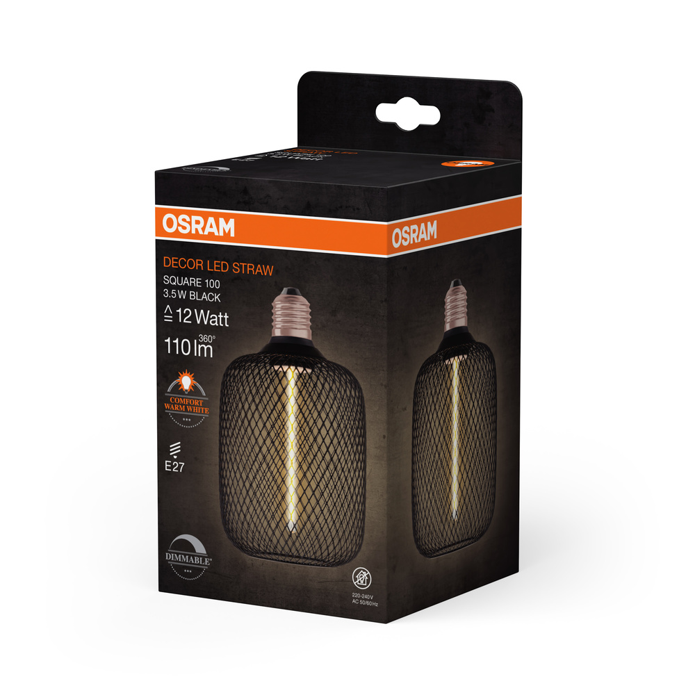 osram Led straw 12 3,5w 818 e27 dim