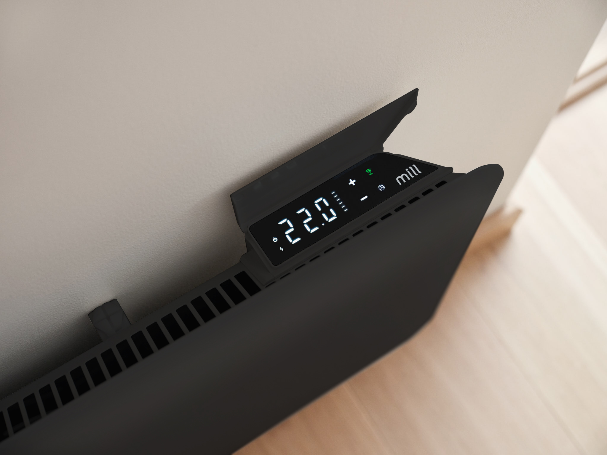 mill Invisible smart wifi panelovn pa1300wifi4 sort