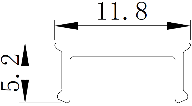 aneta lighting Scanstrip plasterboard cover, hvit