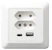schneider electric Socket-outlet rs16 2e+usb 3a/16a/100-240v upr whi