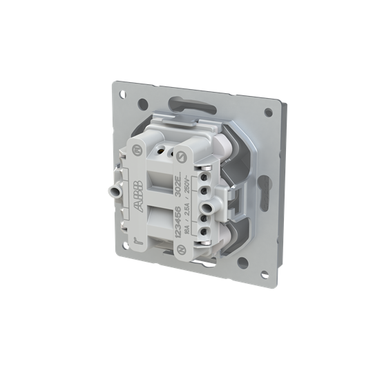 abb Euro stikk 3-veis pure steel