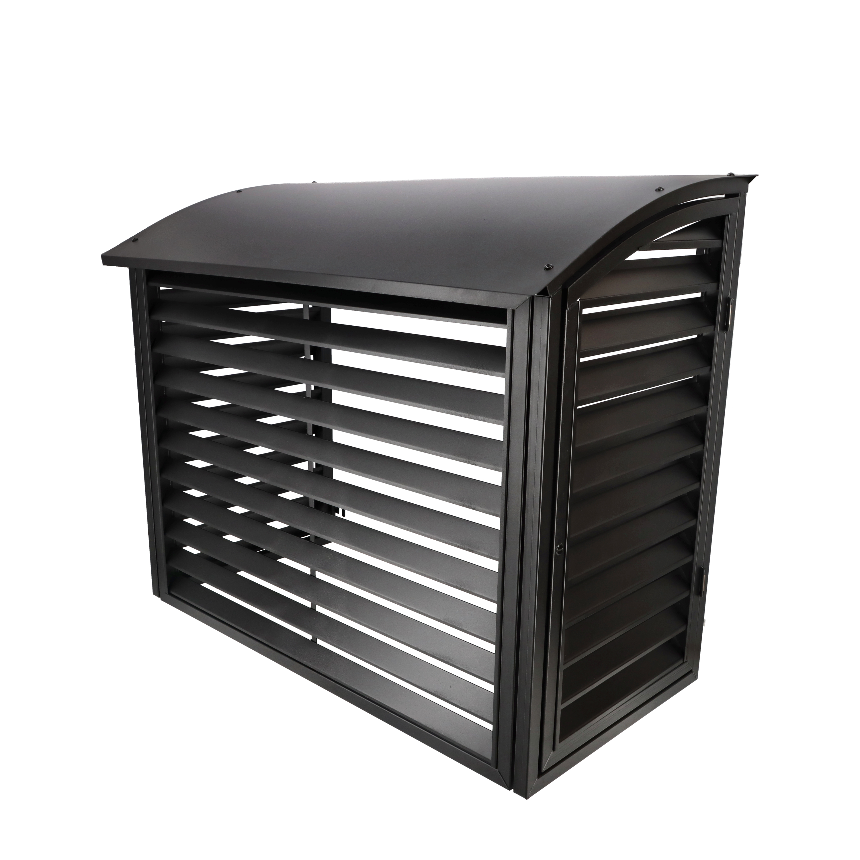 Varmepumpehus, metall "Standard Sort Matt"