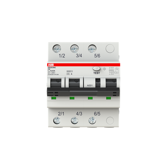 abb Jordfeilautomat ds203nc c6/30ma 230v