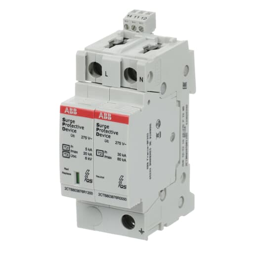 abb smart buildings Överspänningsskydd fastighet ovr t2-t3 1p+n p ts qs