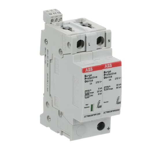 abb smart buildings Överspänningsskydd fastighet ovr t2-t3 1p+n p ts qs