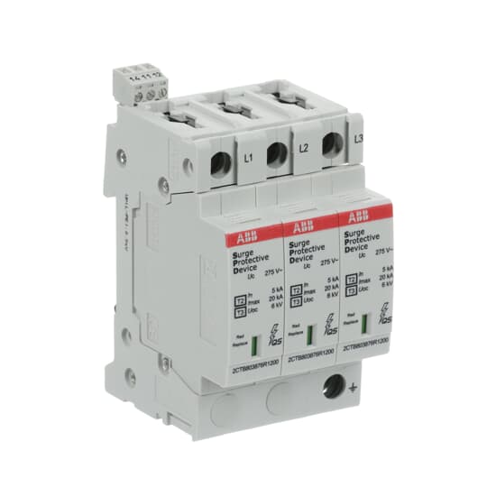 abb smart buildings Överspänningsskydd fastighet ovr t2-t2 3p p ts qs