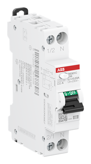 abb Jordfeilautomat ds301c c16 30ma