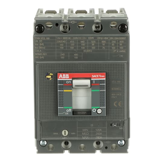 abb Xt2l 160 ma 20 im=120...280 3p f f
