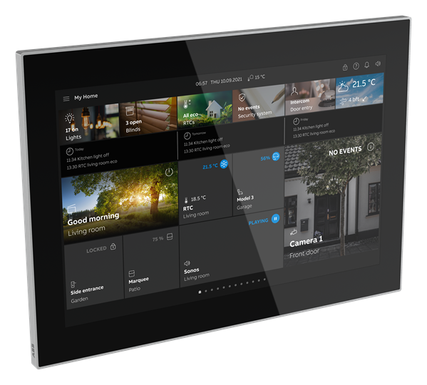 abb 10" touchskjerm st/u10.1.1-825 sort/stål