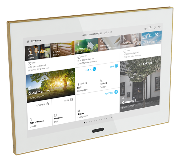 abb 10" touchskjerm st/u10.3.1-811 hvit/gull