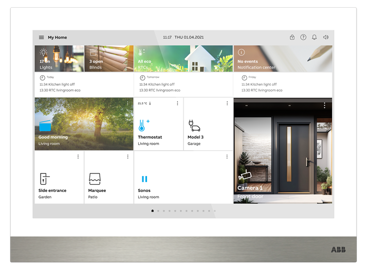 abb Ip touch 10" h8237-4w hvit lan-wifi