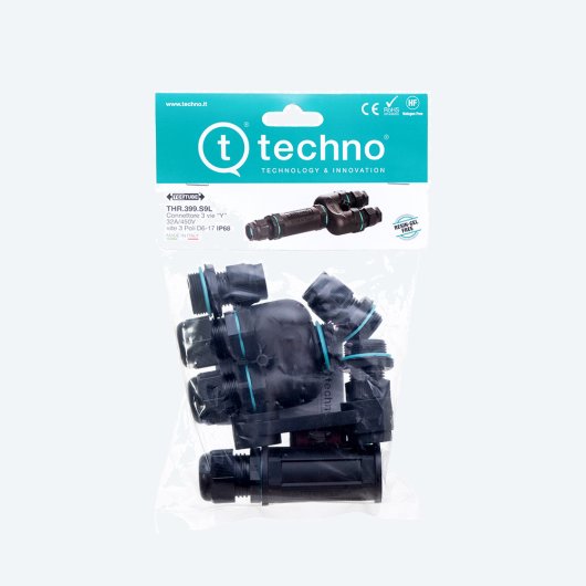 eltosea Kit connector "y" 4p screw d6-17 ip68