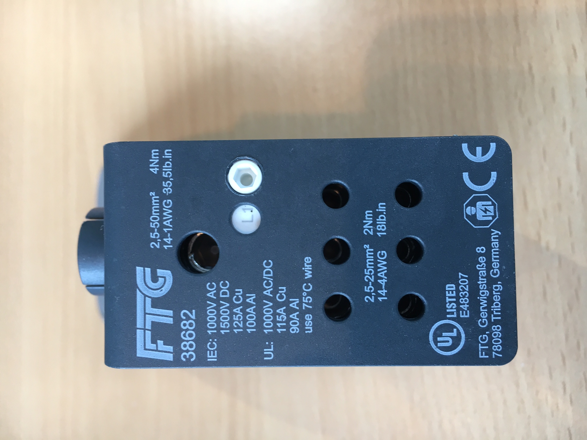 stansefabrikken products Avgreningsklemme 125/100 cu/al