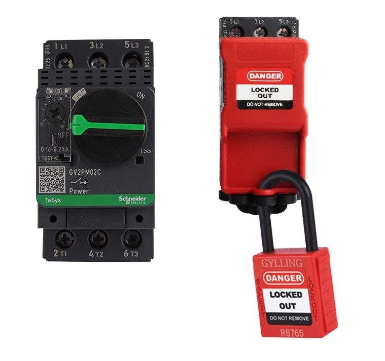 gylling Lockout for hovedbryter stor, cbl62