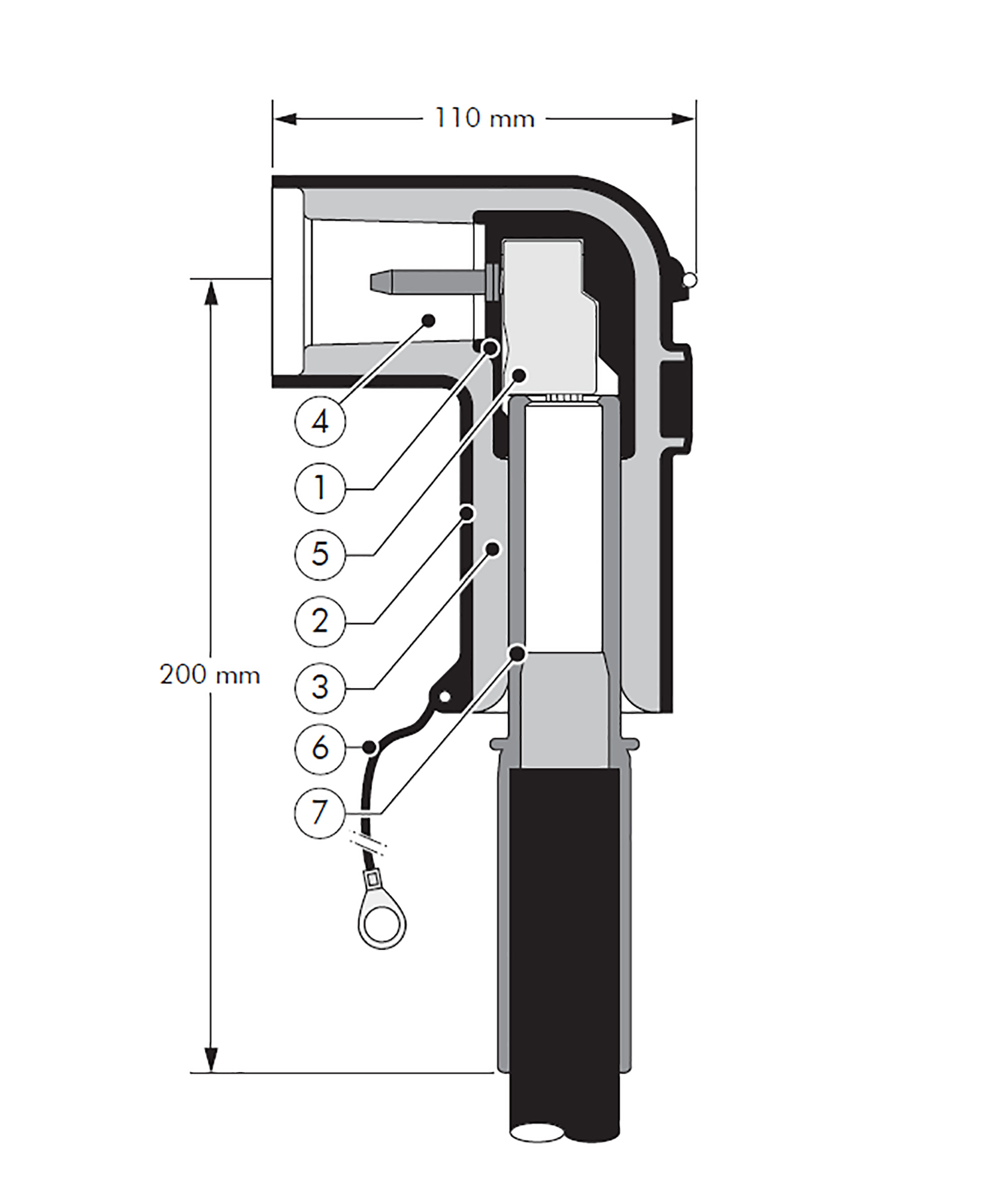 procab as Vinkelkontakt k200lr-16