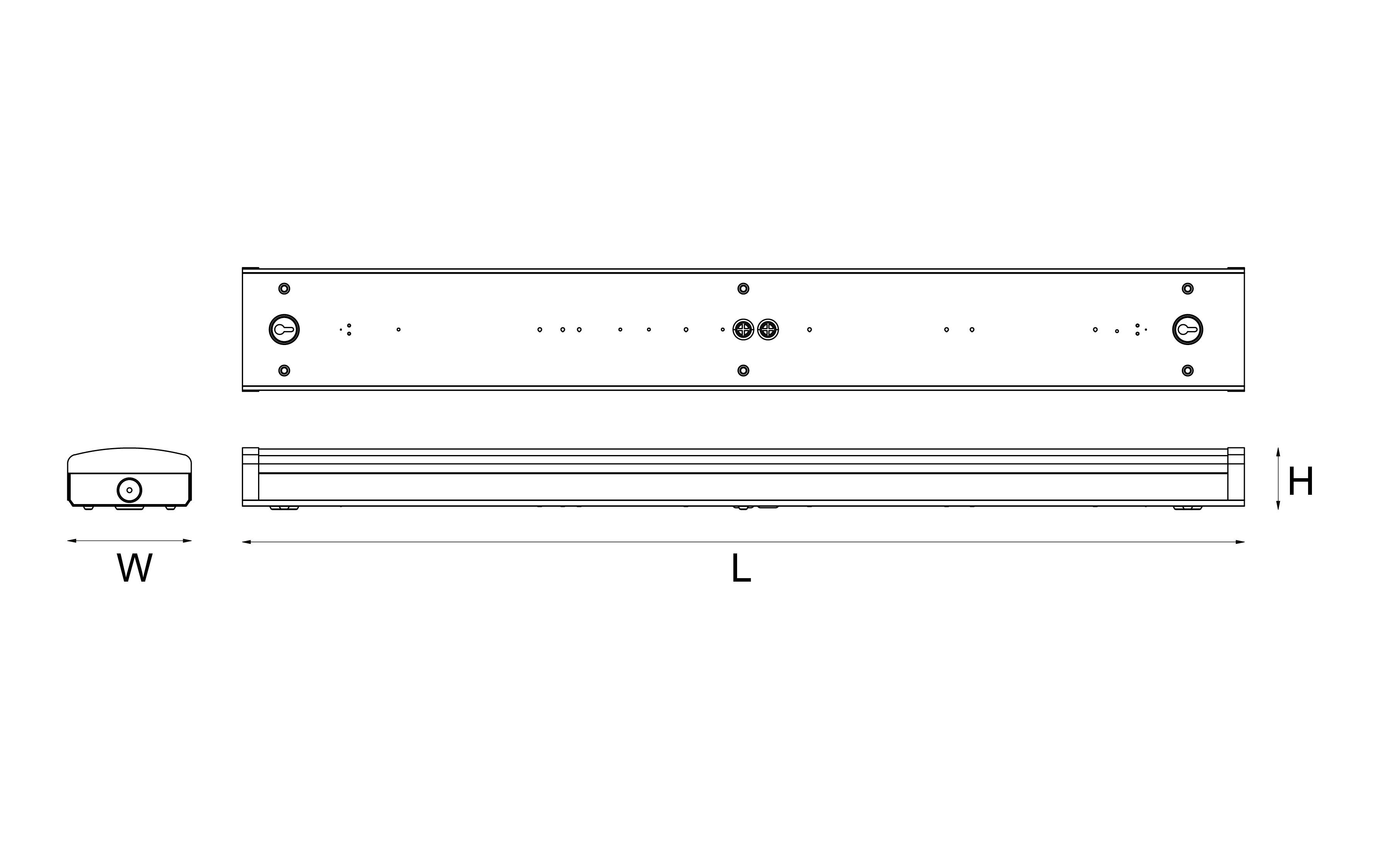 sg armaturen Surface mnt. univ. luminaire hurdal maxi 1200 3000k da