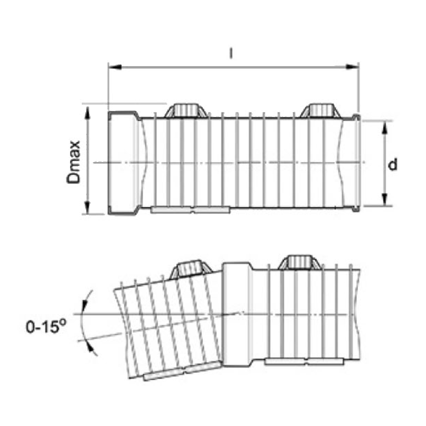 pipelife Divio kabelrør 75mm-0,37m. 1000n rød
