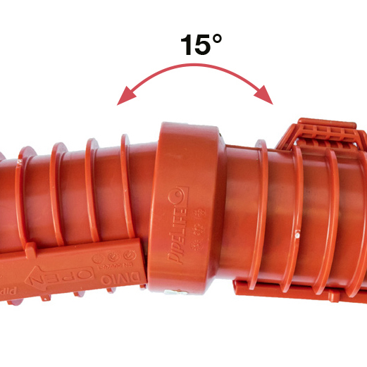 pipelife Divio kabelrør 75mm-0,37m. 1000n rød