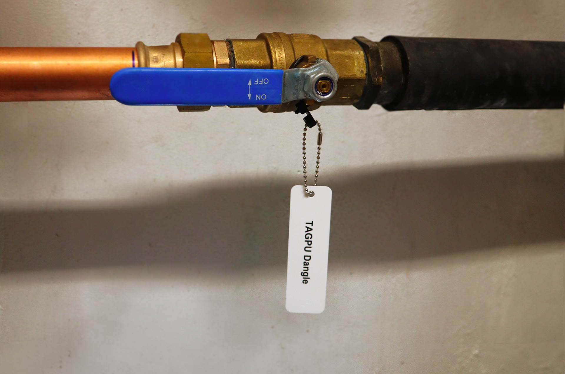 hellermann Ventilmerke tagpu dangle 100x30mm rød 400stk