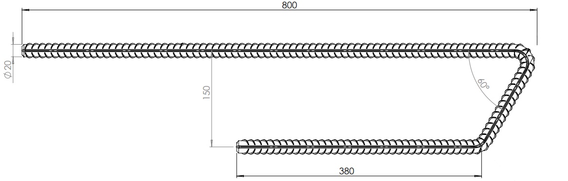 pretec Bardunbøyle fjell 150kn ø20 pc-coat