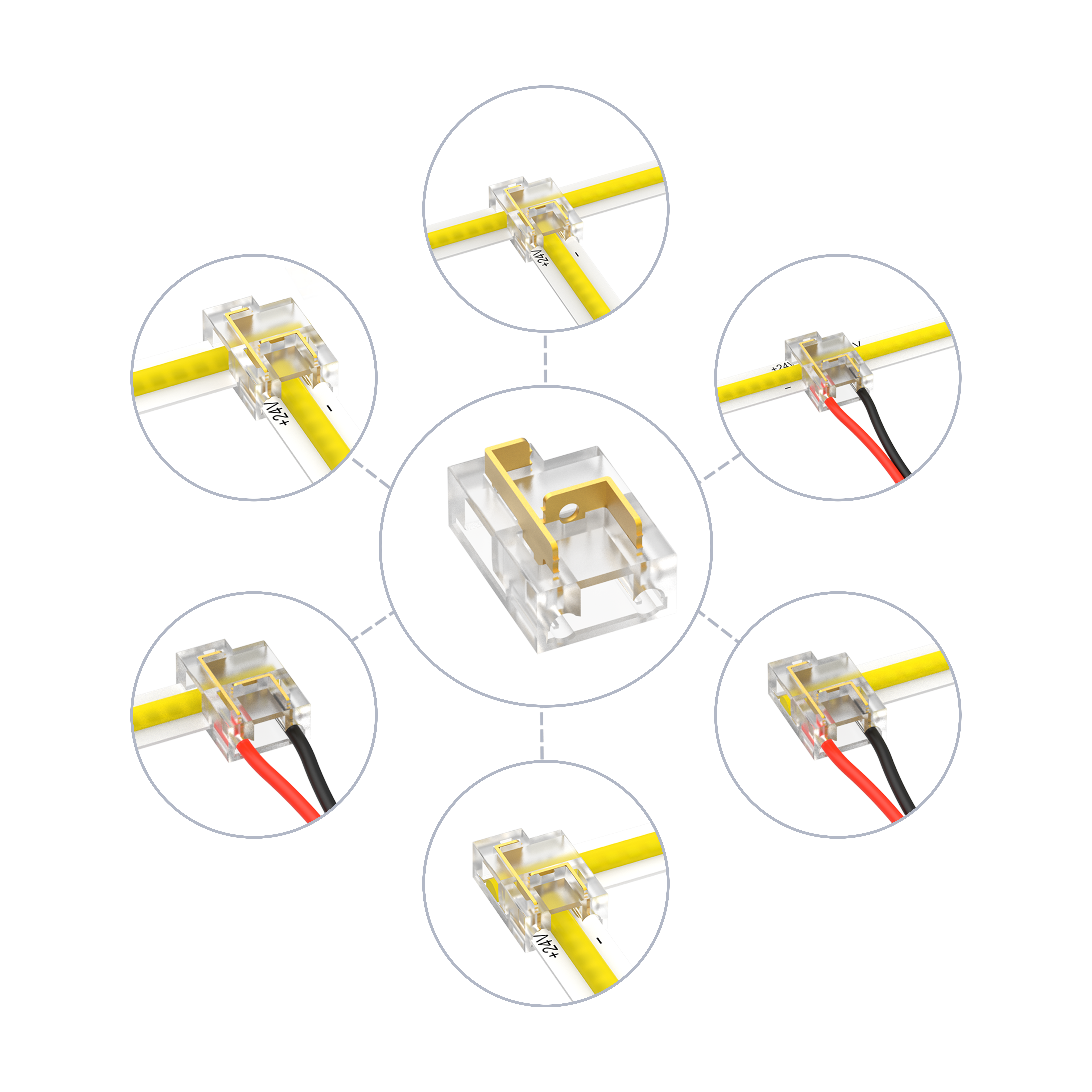aneta lighting Scanstrip quick 1cct feed/link t/l 10mm