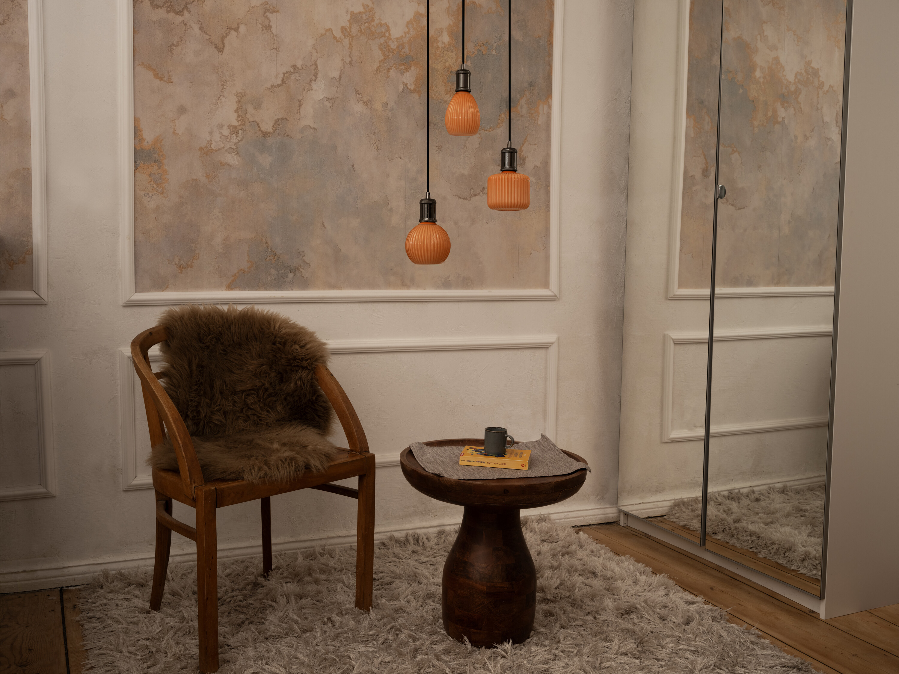 ledvance Decor flatlamp 300lm globe orange e27 827