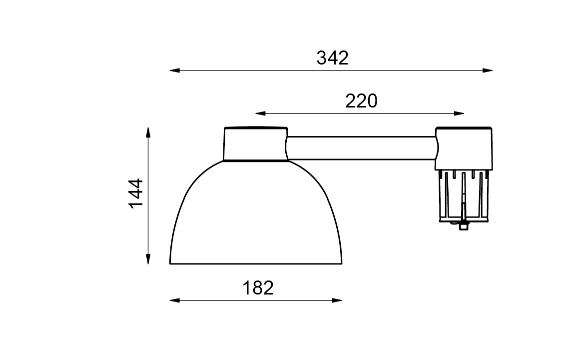 sg armaturen Pihapiirivalaisin herning mini d60 3/4k cor