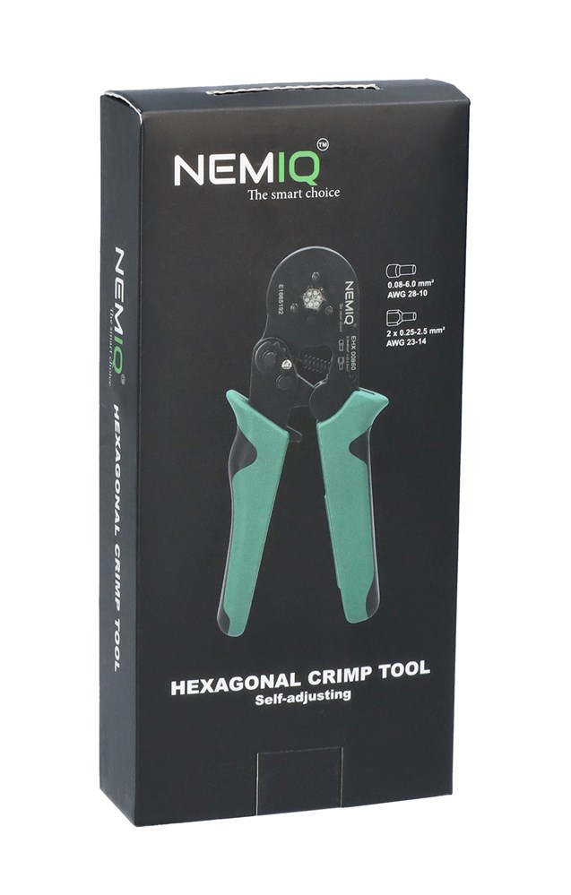 nemiq Krympeverktøy ehx 00860 for endehylse 0,5-6 mm²