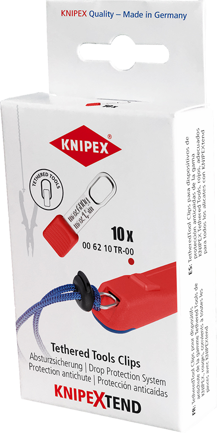 knipex Tetheredtool klips rød 10 stk