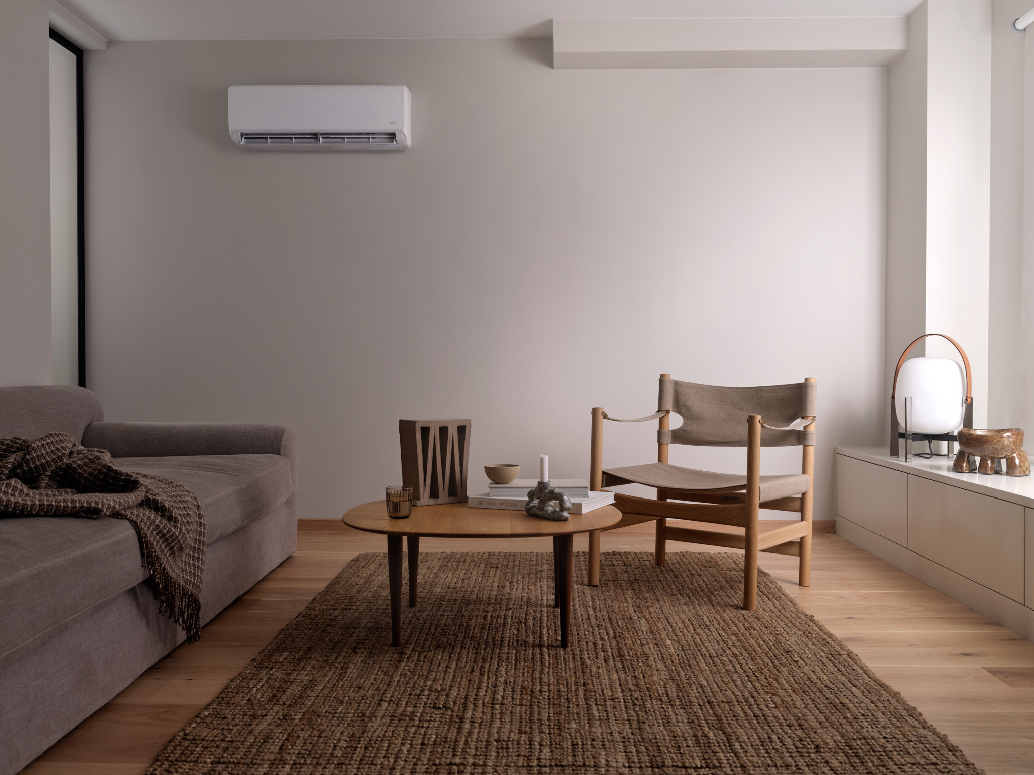 mill Calm wifi 3800 varmepumpe innvendig
