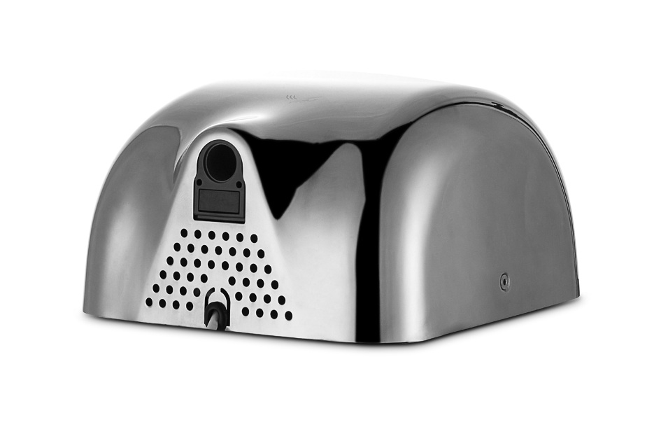 wimpel Håndtørker race 1500w ipx1 blank krom