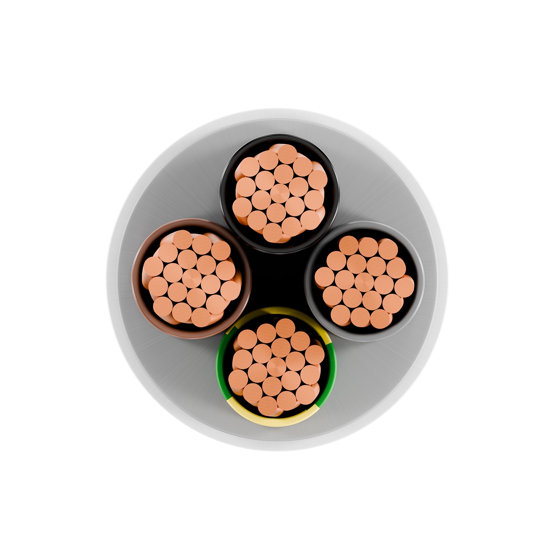 nek Ifxi mr-flex 90° 4g1.5mm² hvit