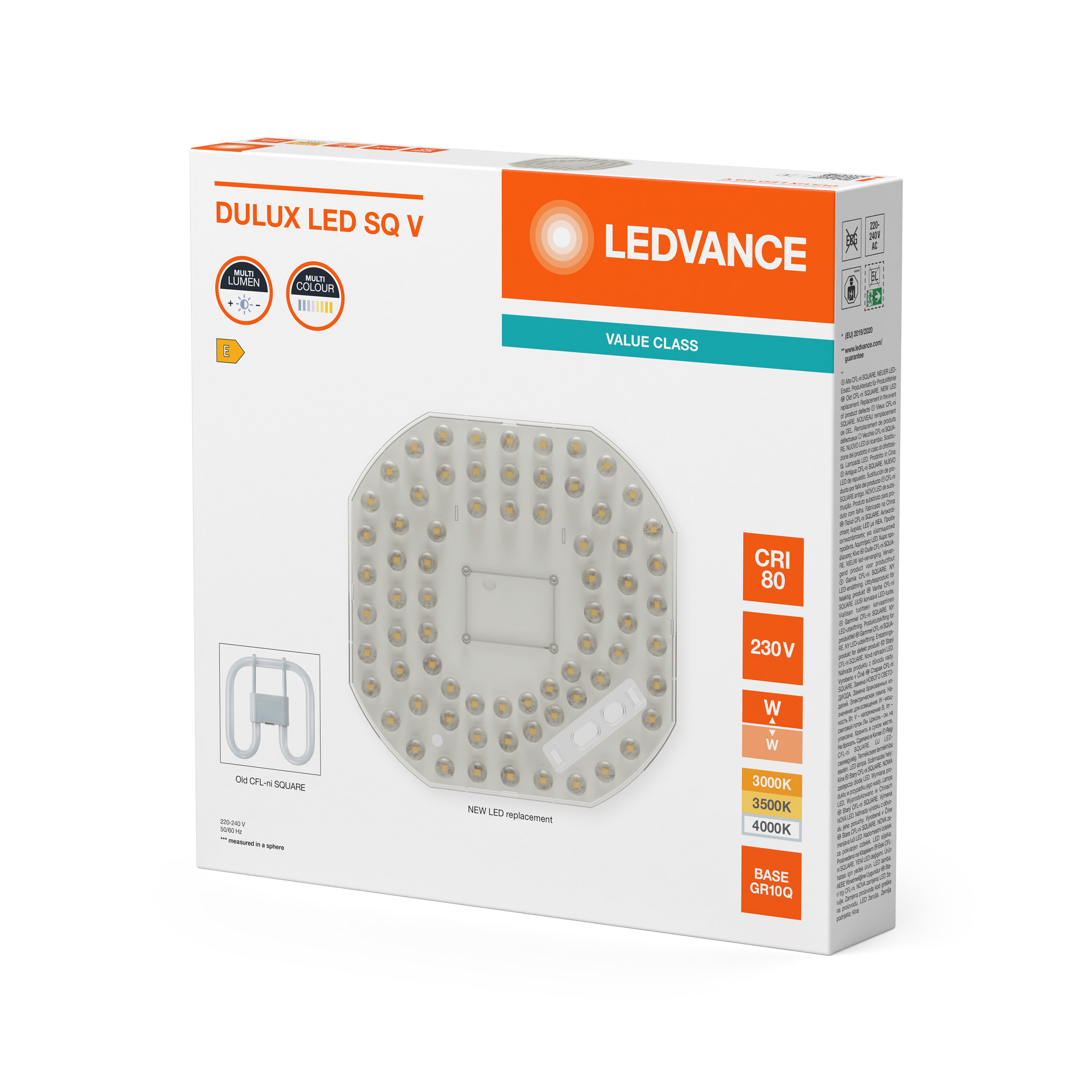 ledvance Led plug-in lampa dulux sq ac 18w cct ml gr10q