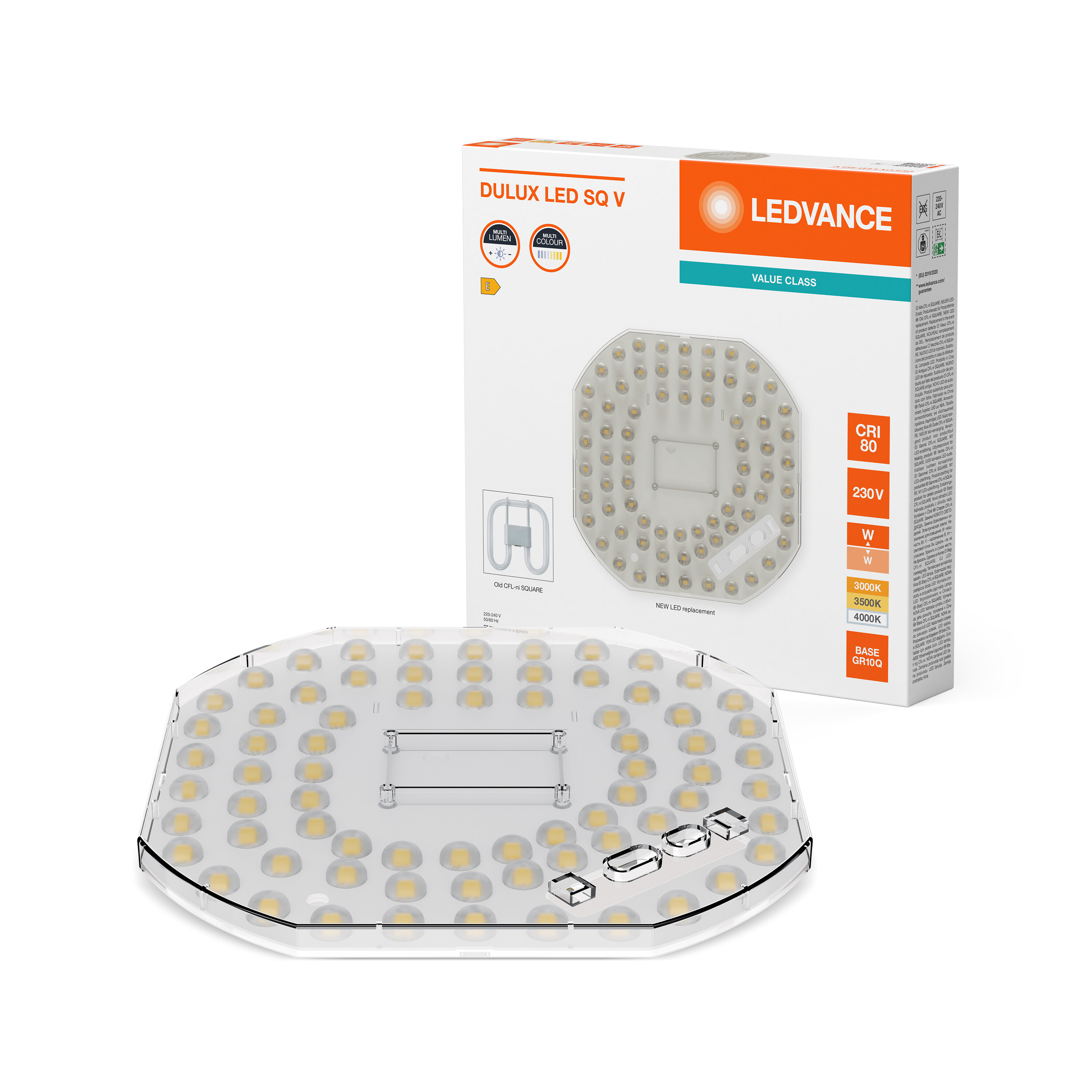 ledvance Led plug-in lampa dulux sq ac 18w cct ml gr10q