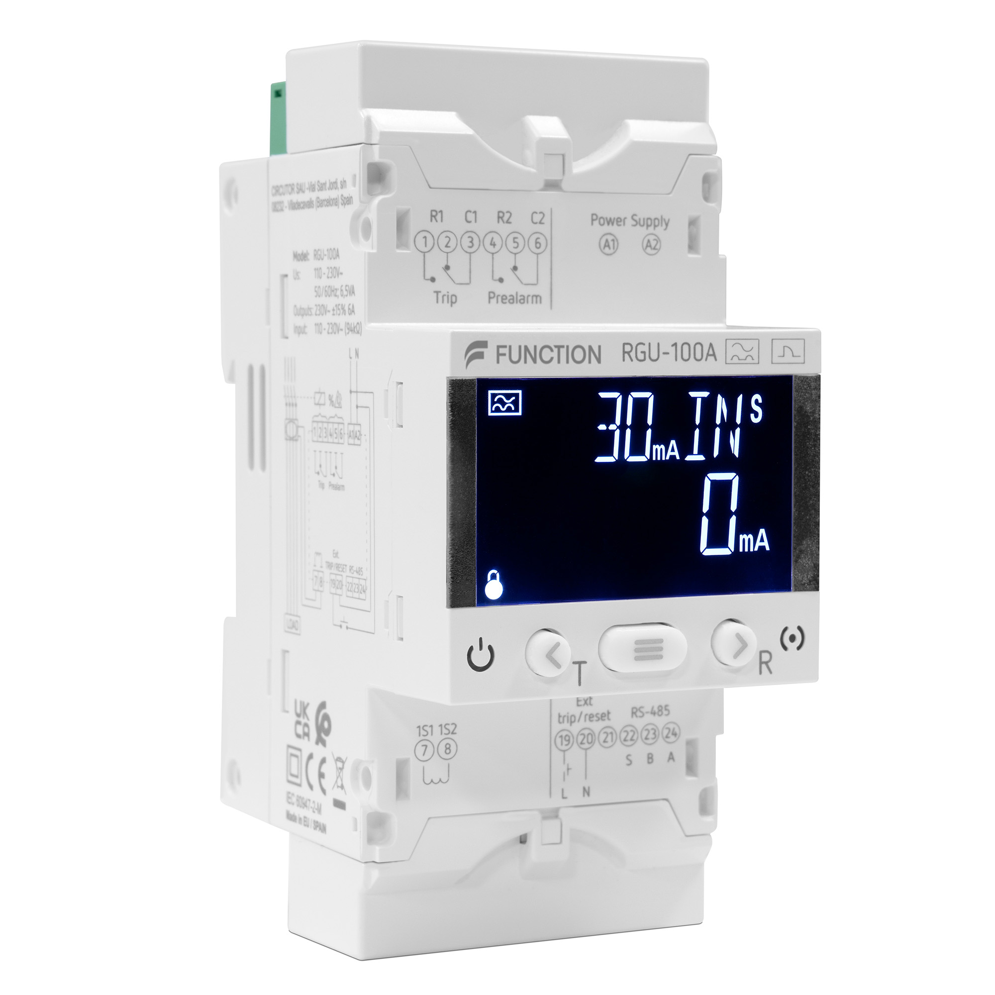 function Jordfeilrele rgu-100a typea