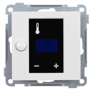 schneider electric Plus/rs display termostat polarhvit