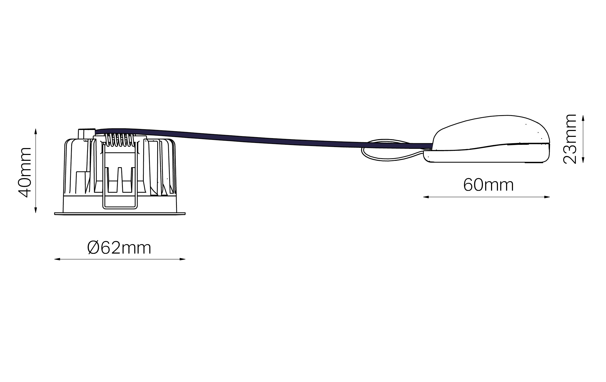 sg armaturen Alasvalo uniled mini 420lm 4000k mu