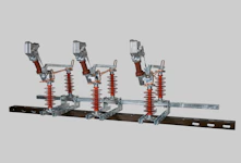 Lastskillebryter F148LFH2, H-mast, faseavstand 1,5m, 24kV